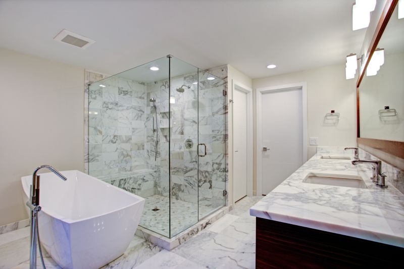 Dual Shower and Tub Areas